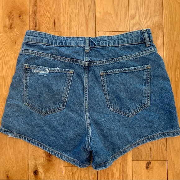 Zara Ripped Denim Skort - Picture 3 of 7